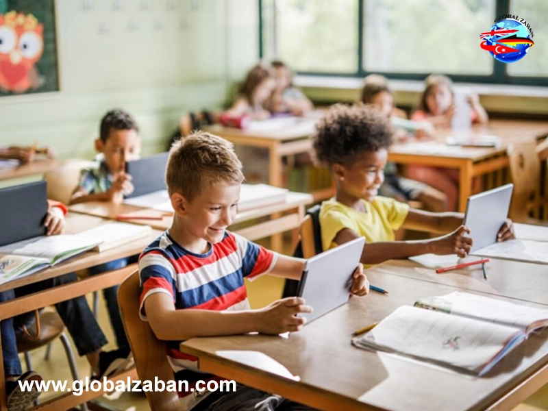 کلاس آموزش زبان انگلیسی برای کودکان